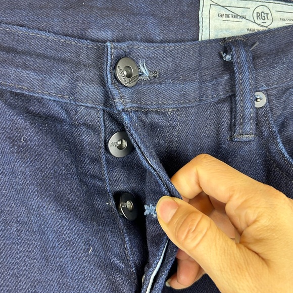 RGT Rouge Territory raw salvage skinny signature six pocket button fly jeans - Picture 6 of 16